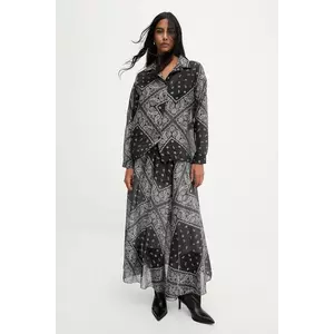 Answear.LAB cămașă și fustă culoarea negru imagine