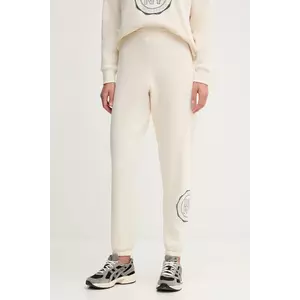 Dkny pantaloni de trening culoarea bej, cu imprimeu, DP5P3667 imagine