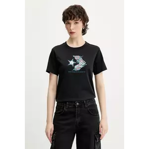 Converse tricou din bumbac culoarea negru, 10027752-A01 imagine