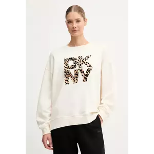 Dkny bluză culoarea bej, cu imprimeu, DP5T1433 imagine