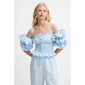 The Sleeper bluză din in cu imprimeu, ALTP01G027N imagine