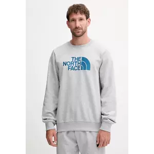 The North Face bluză Drew Peak culoarea gri, cu imprimeu, NF0A89EKFAO1 imagine