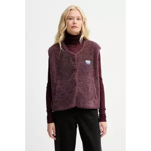 American Vintage vestă culoarea violet, de tranziție, HOK16B imagine