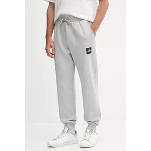 The North Face pantaloni de trening Fine culoarea gri, cu imprimeu, NF0A8C1KDYX1 imagine
