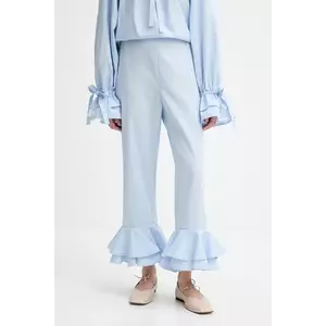 The Sleeper pantaloni din in drept, high waist, CHPT06P010N imagine