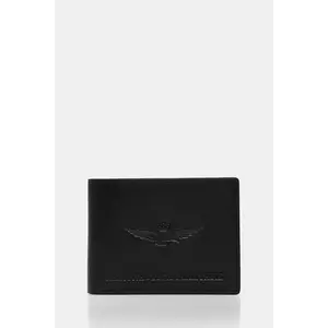 Aeronautica Militare portofel de piele culoarea negru, AM241 imagine