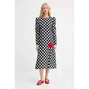 The Sleeper rochie culoarea negru, midi, drept, DNDR02G097R imagine