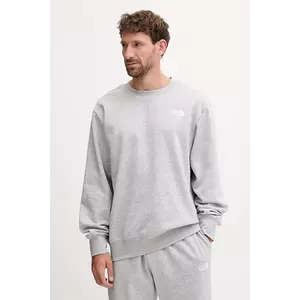 The North Face bluză Essential culoarea gri, melanj, NF0A89ETDYX1 imagine