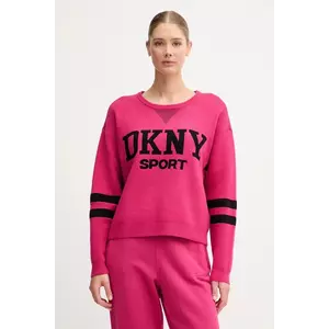 Dkny pulover culoarea roz, DP5R0749 imagine