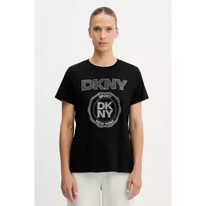 Dkny tricou din bumbac culoarea negru, DP5T1366 imagine