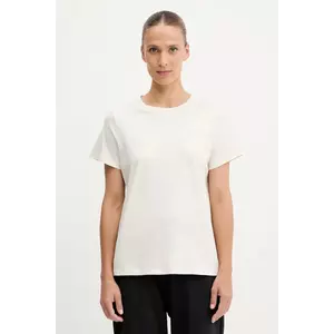 Dkny tricou din bumbac culoarea bej, DP5T1372 imagine