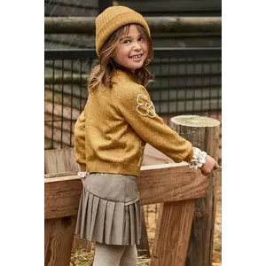 Mayoral fustă fete culoarea maro, mini, drept, 4909 imagine