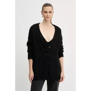 Silvian Heach cardigan din amestec de lână LETSOSA culoarea negru, light, GPA25267CD imagine