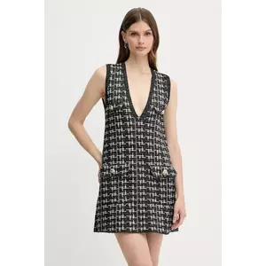 Silvian Heach rochie ISMET culoarea negru, mini, drept, GPA25285VE imagine