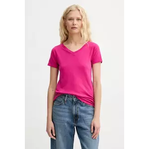 American Vintage tricou din bumbac culoarea roz, GAMI02D imagine