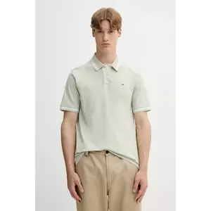 Tommy Jeans polo de bumbac culoarea bej, uni, DM0DM21846 imagine