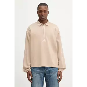 adidas hanorac de bumbac ALL SZN culoarea bej, uni, JY1724 imagine