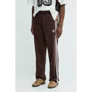 adidas Originals pantaloni de trening Firebird Tp culoarea maro, cu imprimeu, KA0482 imagine