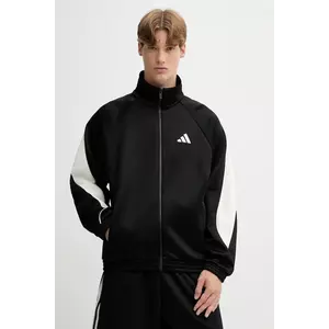 adidas bluză Stadium culoarea negru, cu imprimeu, JN1821 imagine