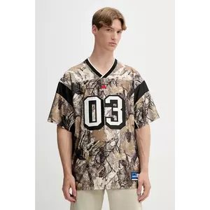 adidas Originals tricou OG Camo Fb Jers culoarea bej, cu imprimeu, KD6250 imagine