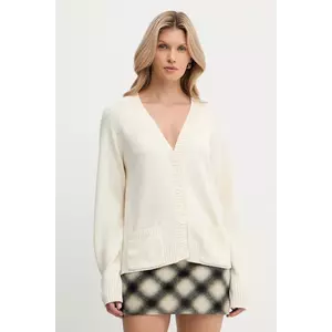 Silvian Heach cardigan din amestec de lână MATHIS culoarea bej, GPA25234CD imagine
