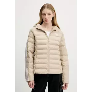 adidas Originals geacă Slim Jacket culoarea bej, de tranzitie, JX2940 imagine