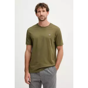 Gant tricou din bumbac culoarea roz, neted imagine