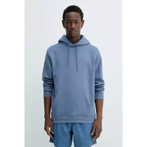 Tommy Jeans bluză culoarea bej, cu glugă, uni, DM0DM20742 imagine