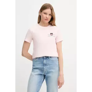 Gant tricou din bumbac culoarea albastru marin, 4200277 imagine