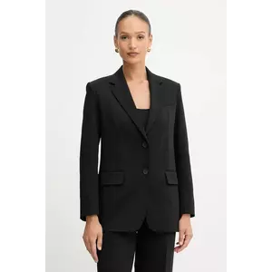 Weekend Max Mara sacou MESSINA culoarea negru, un singurrând de nasturi, uni, 2525916041600 imagine