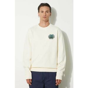 Filling Pieces hanorac de bumbac Gowtu barbati, culoarea bej, cu imprimeu, 74533929936 imagine