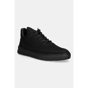 Filling Pieces adidași din nubuc Low Top Ripple Nubuck barbati, culoarea negru, 25122841847 imagine