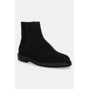 Filling Pieces pantofi de piele intoarsa Western Chelsea Suede barbati, culoarea negru, 77922791861 imagine