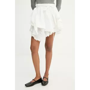 Answear.LAB fusta culoarea alb, mini, evazati imagine