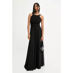 Answear.LAB rochie culoarea negru, maxi, evazati imagine
