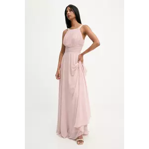 Answear.LAB rochie culoarea roz, maxi, evazati imagine