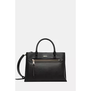 Dkny poșetă de piele culoarea negru, R52D3K46 imagine
