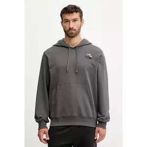 The North Face hanorac de bumbac Flowe Dome culoarea gri, cu glugă, cu imprimeu, NF0A8EGZRHI1 imagine