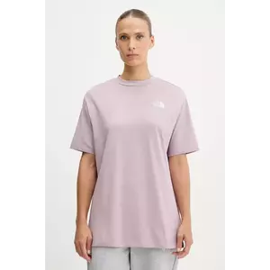 The North Face tricou din bumbac Essential culoarea roz, NF0A87NQD2Q1 imagine