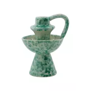 House Doctor sfeșnic decorativ HDDiva 14 cm culoarea turcoaz imagine