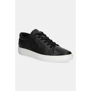 Ecco sneakers din piele Soft 60 W culoarea negru, 219203-01001 imagine
