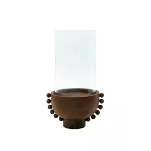 House Doctor sfeșnic decorativ HDManet 22, 5 cm culoarea maro imagine