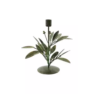 House Doctor sfeșnic decorativ HDLeaves 20 cm culoarea verde imagine