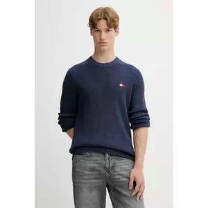 Tommy Jeans pulover de bumbac culoarea bleumarin, DM0DM21652 imagine