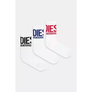 Diesel șosete SKM-RAY-3PACK 3-pack culoarea alb, A17877.0HMAB imagine