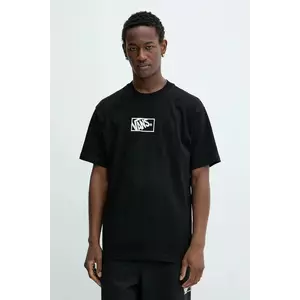 Vans tricou din bumbac culoarea negru, cu imprimeu, VN000RAPBLK1 imagine