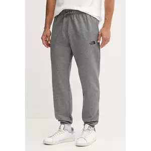 The North Face pantaloni de trening Simple Dome culoarea gri, cu imprimeu, NF0A8C1WDYY1 imagine