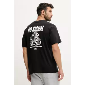 The North Face tricou din bumbac No Signal culoarea negru, cu imprimeu, NF0A8F2MJK31 imagine