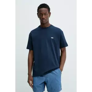 Vans tricou din bumbac culoarea bleumarin, uni, VN000R9XLKZ1 imagine