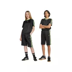 adidas Originals pantaloni scurți copii culoarea negru, cu imprimeu, talie reglabila, JV7791 imagine
